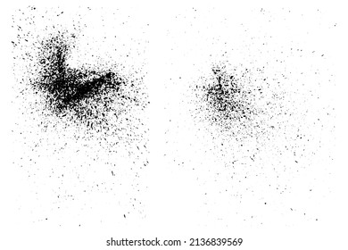 Ilustración vectorial. Textura áspera vectorial en blanco y negro. Borde de fondo. La textura superpuesta difícil. Efecto texturado abstracto. Negro sobre un fondo blanco. Dibujo a mano libre. EPS10.