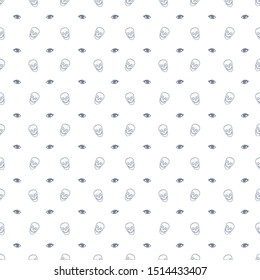 Vector illustration Black and white seamless background abstract pattern for halloween.