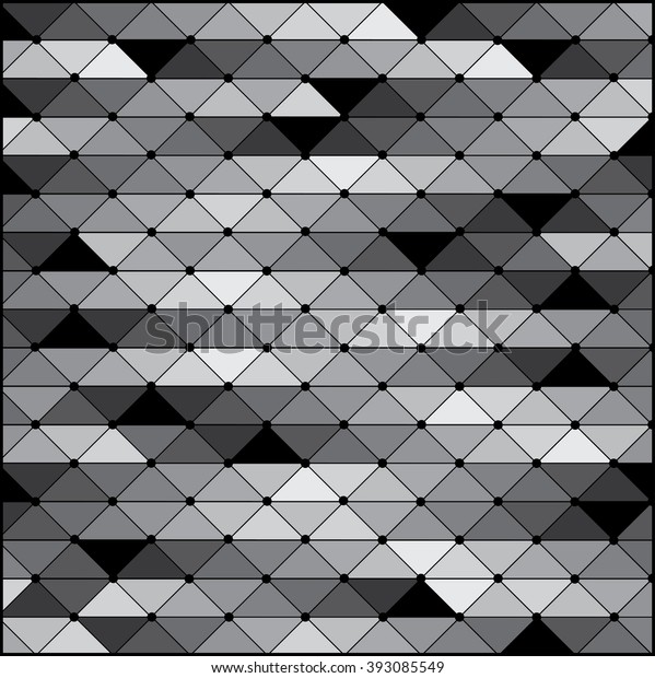 Vector Illustration Black White Triangles Background เวกเตอร์สต็อก