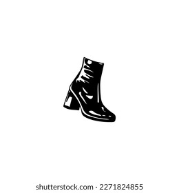 vector illustration of black women's shoes