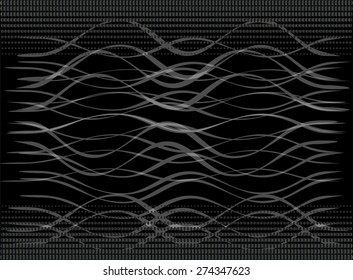 Vector illustration of black-and-white geometric pattern
