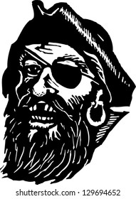 Vector Illustration Of Blackbeard