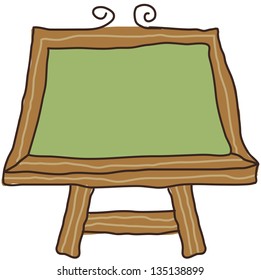 Vector illustration of a blackboard