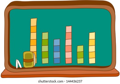 Ilustración vectorial de una pizarra