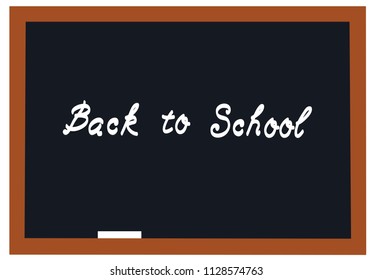 vector illustration of a blackboard back to school background