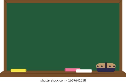 Vector illustration of blackboard frame