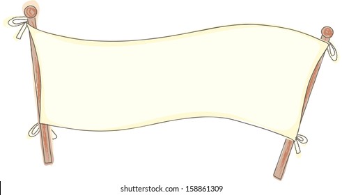 Vektorgrafik eines leeren Banners