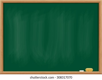 Vector illustration of blank blackboard. Used blending mode and transparency.