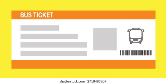 Ilustración vectorial de una Plantilla de tarjeta de embarque en blanco con código QR. Viajes de negocios, pasajeros, vacaciones, viajes.