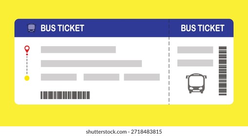 Ilustración vectorial de una Plantilla de tarjeta de embarque en blanco con código QR. Viajes de negocios, pasajeros, vacaciones, viajes.