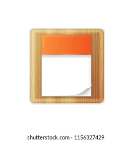 Vector illustration of blank calendar