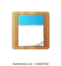 Vector illustration of blank calendar