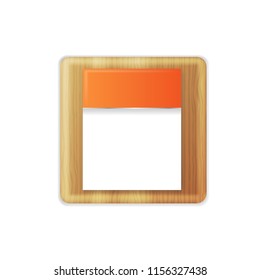 Vector illustration of blank calendar