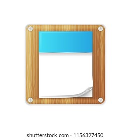 Vector illustration of blank calendar
