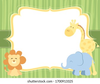 A vector illustration of a blank empty background frame 