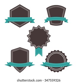 Vector Illustration : Blank frame and label