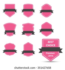 Vector illustration : Blank frame and label