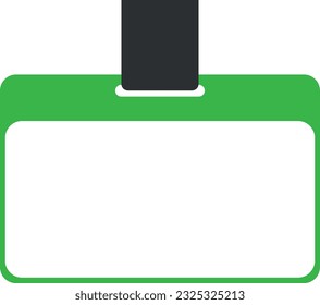 Vector illustration of a blank ID. Lanyard.