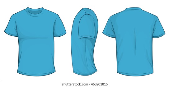 6173 Plain Navy Blue T Shirt Template Front And Back Popular Mockups 
