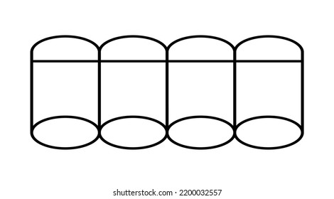 Vector illustration of blank nutrition facts label on white background.