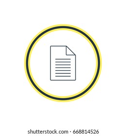 Vector Illustration Of Blank Outline. Beautiful Internet Element Also Can Be Used As Sheet Element.