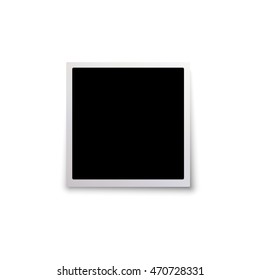 Vector illustration. Blank photo frame isolated, shadow effect and
empty space for your photography and picture. Scrapbook album decoration
template.