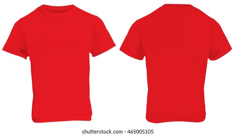 4964+ Template Plain Red T Shirt Front And Back Download Free - 4964 ...