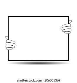 Vector illustration blank screen for your text ads