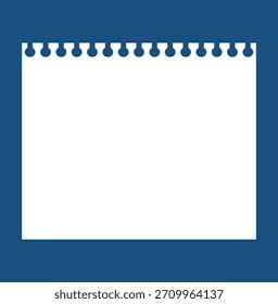 Vektorgrafik von leeren Papierblättern für Notizen, Memos, Aufkleber und Kartenrahmen.