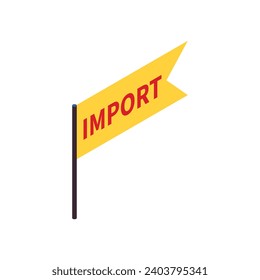 vector illustration of blank sign on white.