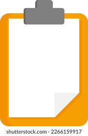 Vector illustration of blank spreadsheet. Paper clips with space for text. Take notes and notes. Write standing, notes and agendas.