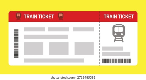 Ilustración vectorial de una Plantilla de tarjeta de embarque en blanco con código QR. Viajes de negocios, pasajeros, vacaciones, viajes.