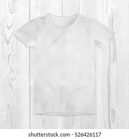 Vector illustration of blank t-shirt template