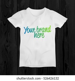 Vector illustration of blank t-shirt template