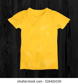 Vector illustration of blank t-shirt template