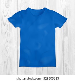 Vector illustration of blank t-shirt template