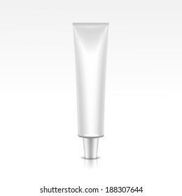 Vector Illustration of Blank Tube Package