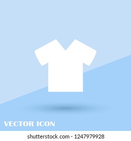 Vector illustration of blank white men t-shirt template
