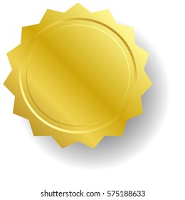 Vector Illustration of Blank Yellow Label Icon

