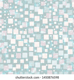 Vector illustration of blended rectangles layered on textured background. Seamless repeat pattern for gift wrap, textile, fabric, scrapbooking and fashion.