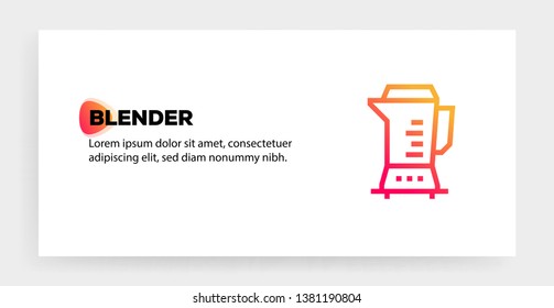 VECTOR ILLUSTRATION OF BLENDER ICON CONCEPT