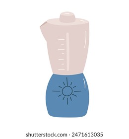 Vector illustration of a blender on a white background.