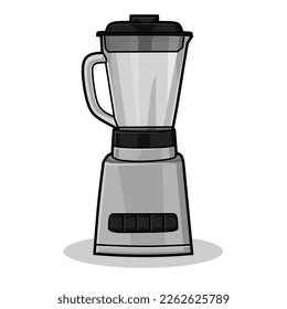 Vector Illustration of Blender with White Background