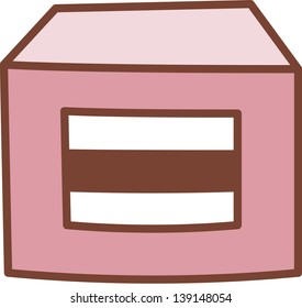 Vector illustration of a block