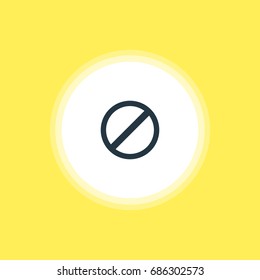 Vector Illustration Of Blocked Icon. Beautiful User Element Also Can Be Used As Access Denied  Element.