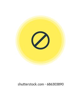 Vector Illustration Of Blocked Icon. Beautiful Member Element Also Can Be Used As Access Denied  Element.
