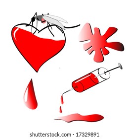 vector illustration of blood