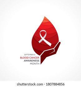 Vector Illustration Of Blood Cancer Awareness Month Observed In September