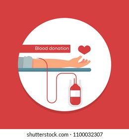 vector illustration blood donation