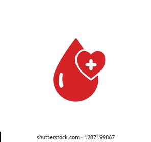 Vector Illustration of Blood Donation. Blood donation icon. Blood icon 